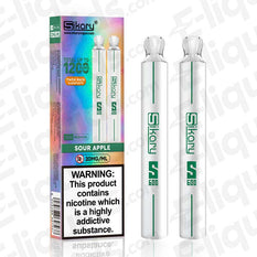 Sour Apple Sikary S600 Twin Pack Disposable Vape Device