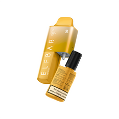 Elf Bar AF5000 Prefilled Pod in yellow, showcasing a convenient vaping solution with 10ml capacity.