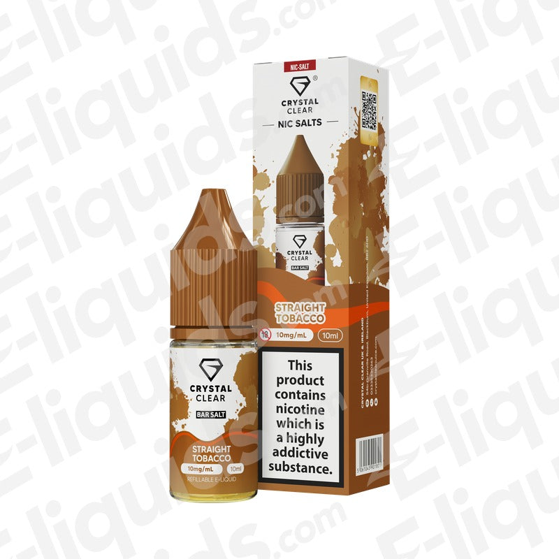 Crystal Clear Straight Tobacco Nic Salt