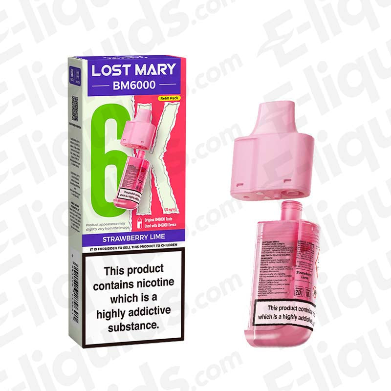 Lost Mary BM6000 Strawberry Lime Prefilled Pod