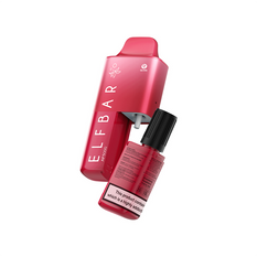 Elf Bar AF5000 Prefilled Pod in red with 10ml refill container, offering up to 5000 puffs and 20mg strength.