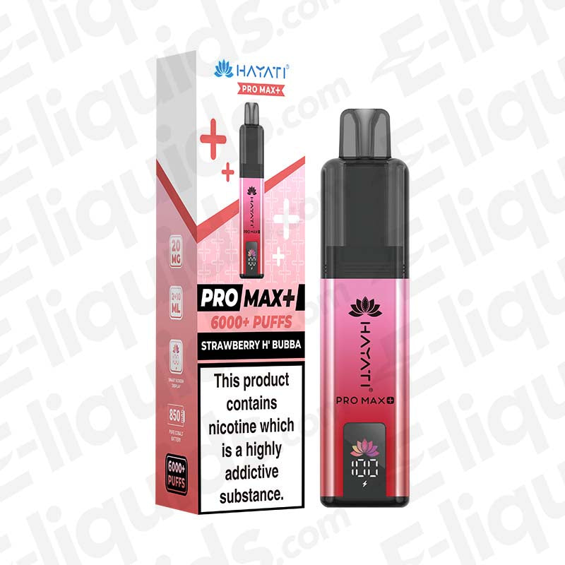 Hayati Pro Max 6K Strawberry H'Bubba Prefilled Pod Kit