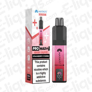 Hayati Pro Max 6K Strawberry H'Bubba Prefilled Pod Kit includes a rechargeable 850mAh device with a smart LED display and a 12ml system for up to 6,000 puffs.