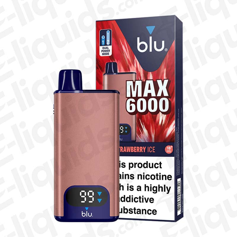 Blu Max 6000 Strawberry Ice Prefilled Pod Kit