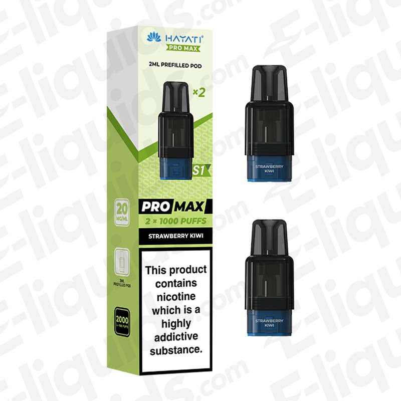 Hayati Pro Max S1 Strawberry Kiwi Prefilled Replacement Pod