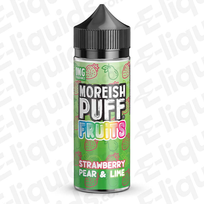 Moreish Puff Fruits Strawberry Pear & Lime Fruits 100ml Shortfill Vape Juice