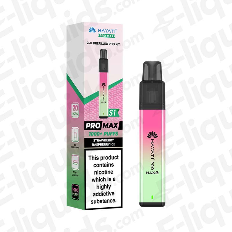 Hayati Pro Max S1 Strawberry Raspberry Ice Prefilled Pod Kit