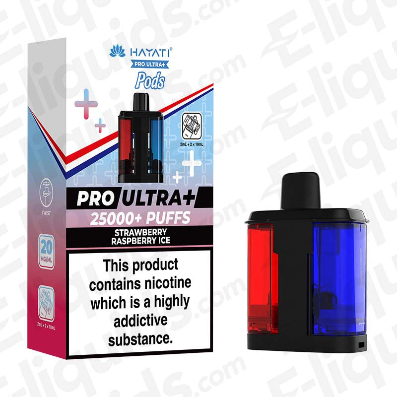 Hayati Pro Ultra+ 25K Strawberry Raspberry Ice Prefilled Pod