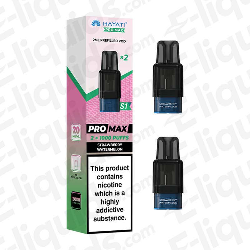 Hayati Pro Max S1 Strawberry Watermelon Prefilled Replacement Pod