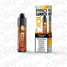 Feoba Pro Plus Tropical Sour Ice Blast Prefilled Pod Kit with tropical fruits and an icy punch in orange-blue and white packaging.