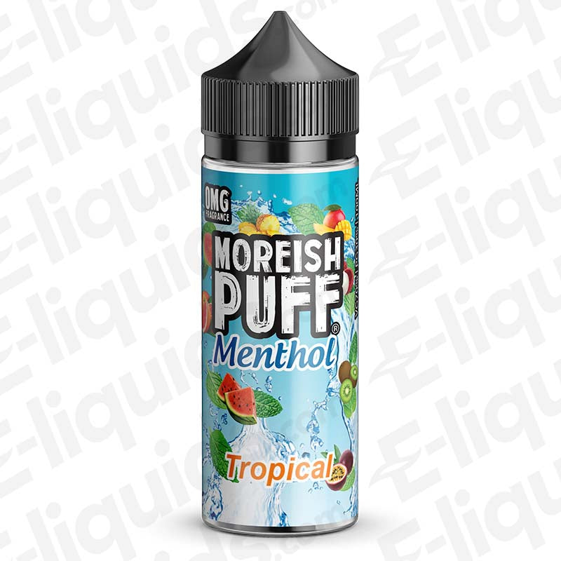 Moreish Puff Menthol Tropical Menthol 100ml Shortfill Vape Juice