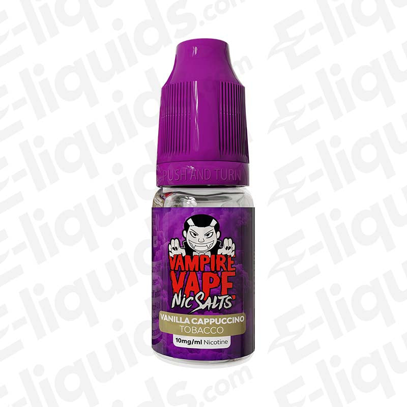 Vampire Vape Vanilla Cappuccino Tobacco 50/50 10ml Nic Salt