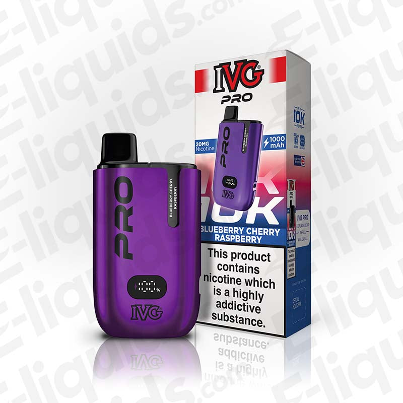 IVG Pro 12 20mg Blueberry Cherry Raspberry Prefilled Pod Kit