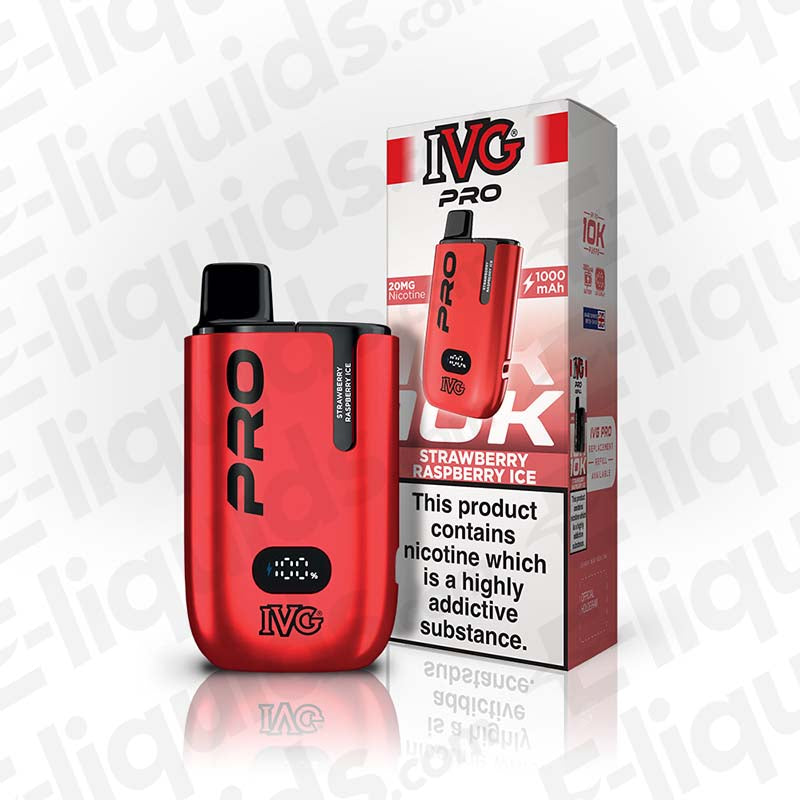 IVG Pro 12 20mg Strawberry Raspberry Ice Prefilled Pod Kit