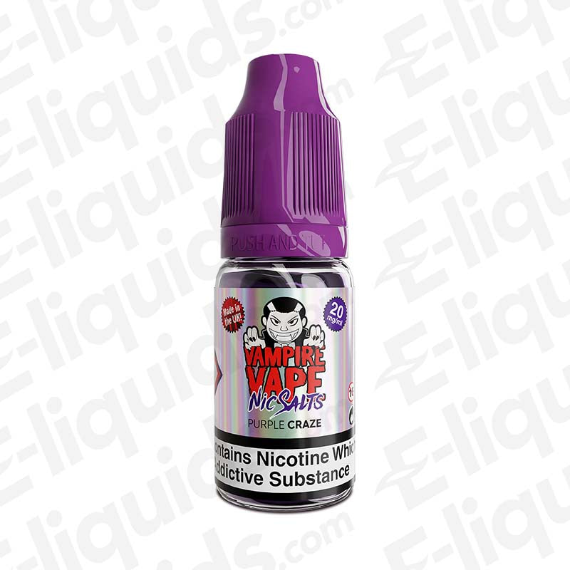 Vampire Vape Purple Craze 50/50 10ml Nic Salt