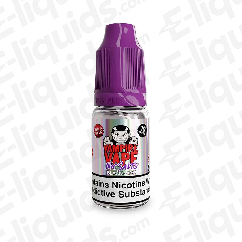 Vampire Vape Black Jack 50/50 10ml Nic Salt