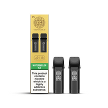 Gold Bar Reload Watermelon Ice prefilled pods packaging with two pods and warning label.
