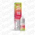 Watermelon Bar Nic Salt E-liquid by Just Juice in a bottle with vibrant packaging, ideal for vapers seeking rich flavor.