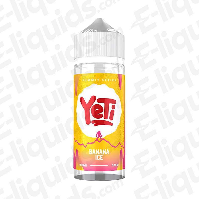 Yeti Summit Series 100ml Shortfill Banana Ice Vape Juice