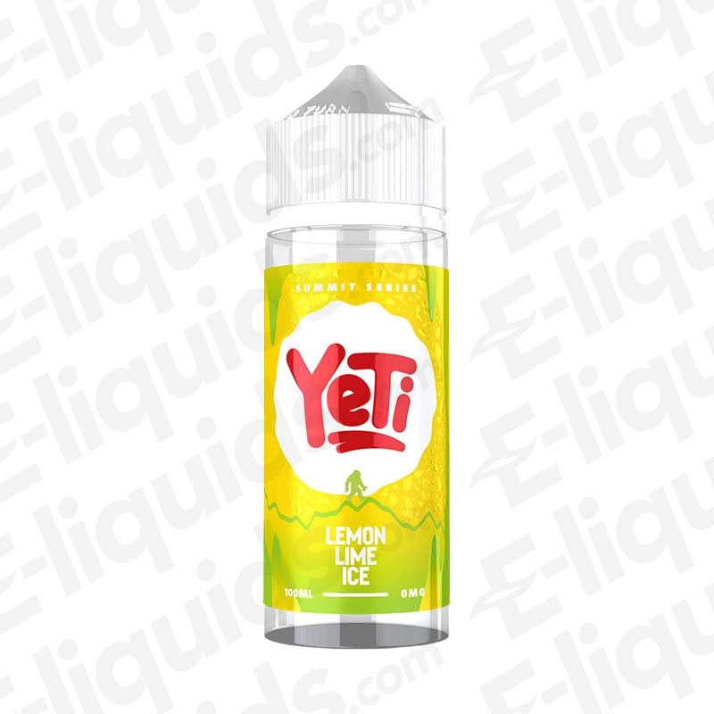 Yeti Summit Series 100ml Shortfill Lemon Lime Ice Vape Juice