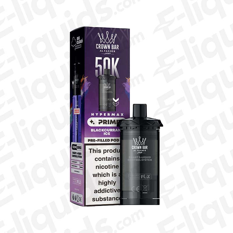 Al Fakher Hyper Max Prime 50K Blackcurrent Ice Prefilled Pods