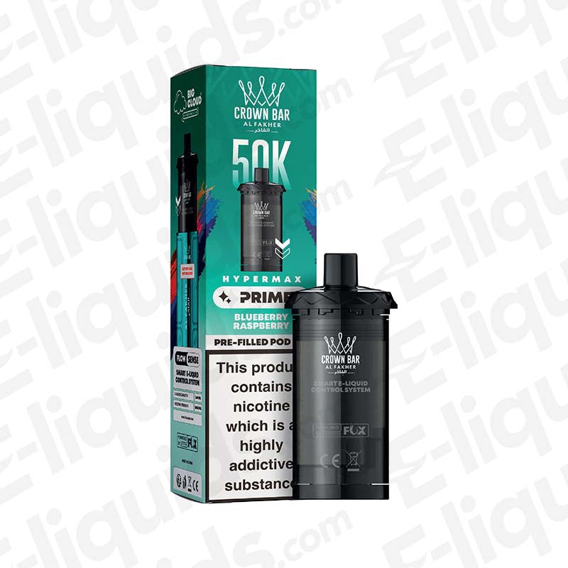 Al Fakher Hyper Max Prime 50K Blueberry Raspberry Prefilled Pods
