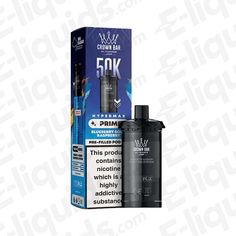 Al Fakher Hyper Max Prime 50K Blueberry Sour Raspberry Prefilled Pods