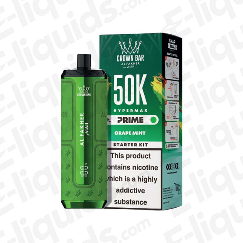Al Fakher Hyper Max Prime 50K Grape Mint Prefilled Pod Kit