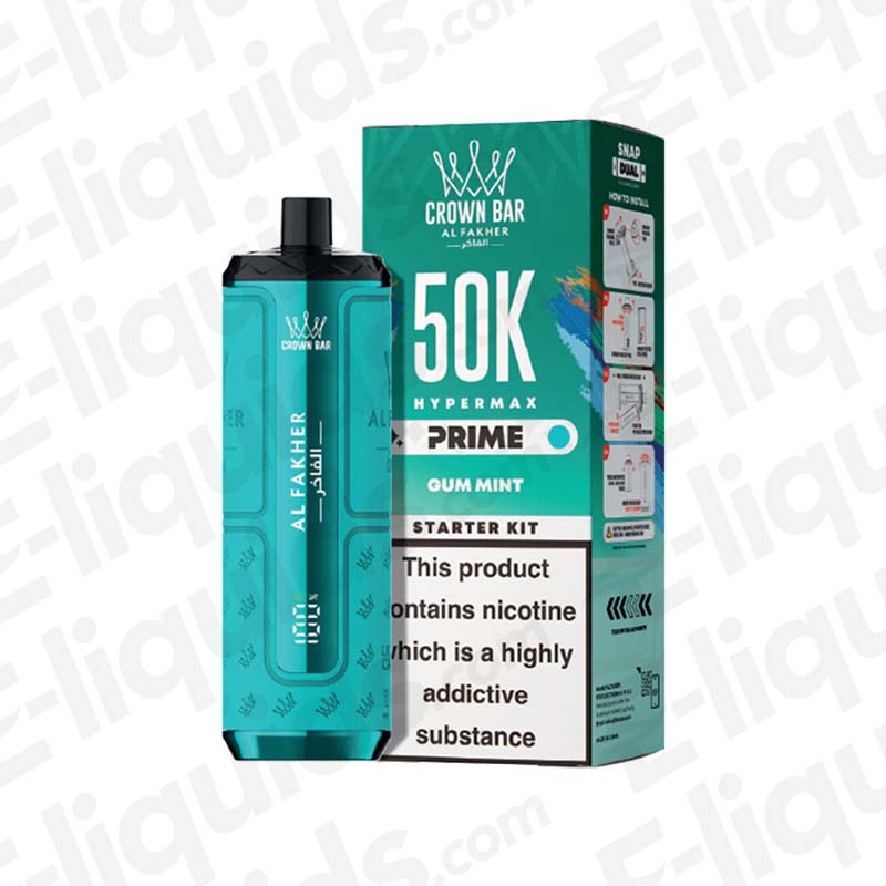 Al Fakher Hyper Max Prime 50K Gum Mint Prefilled Pod Kit
