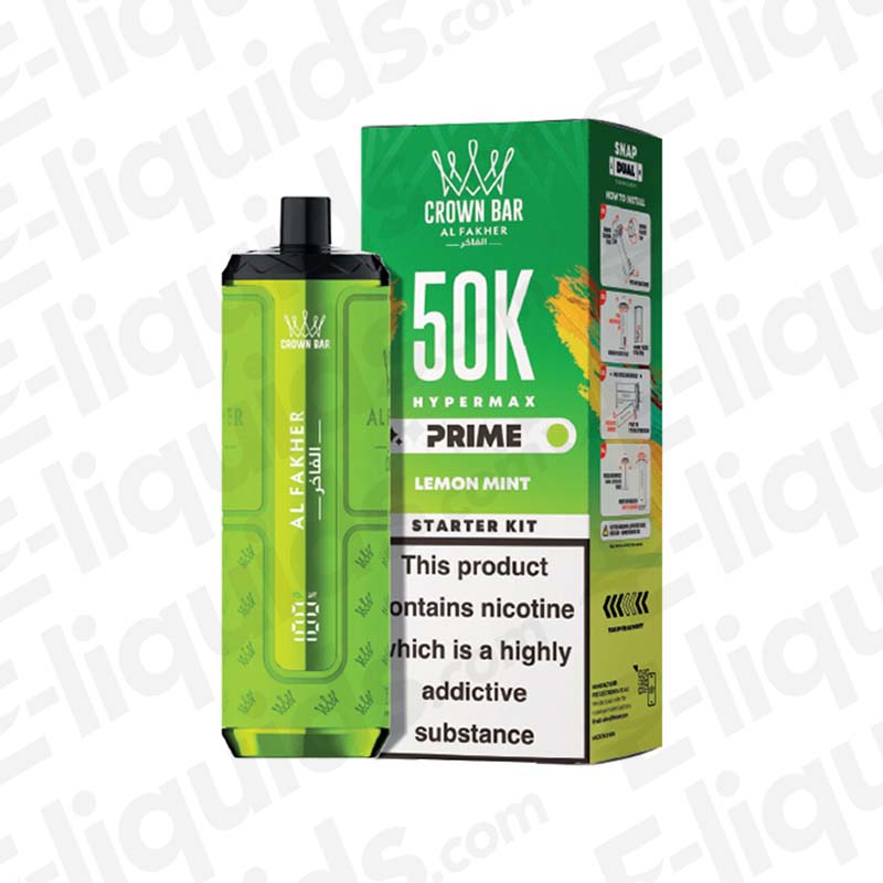 Al Fakher Hyper Max Prime 50K Lemon Mint Prefilled Pod Kit