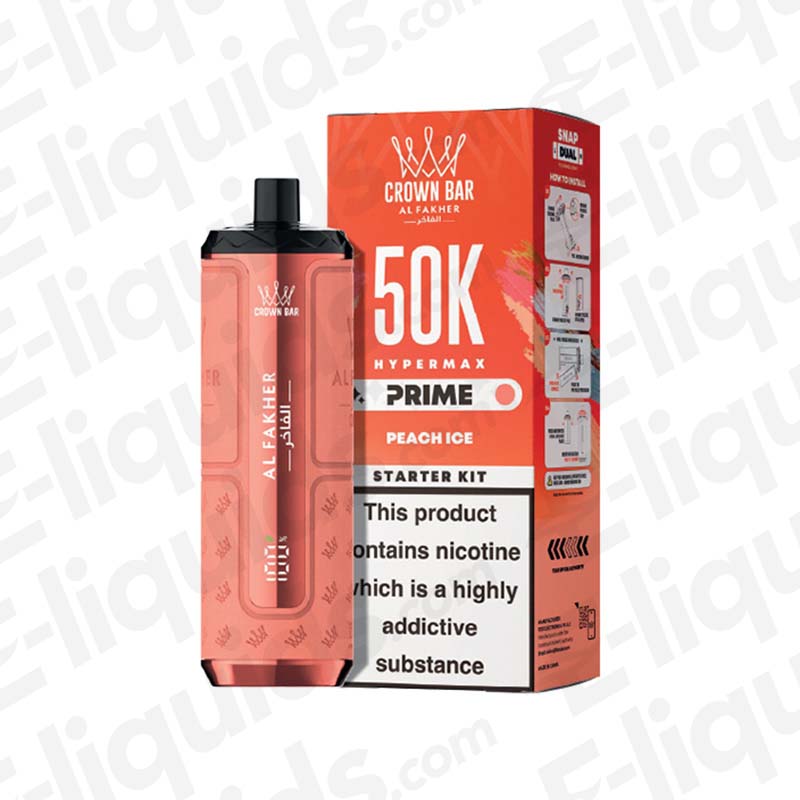 Al Fakher Hyper Max Prime 50K Peach Ice Prefilled Pod Kit