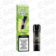 Elf Bar ELFA PRO Apple Peach vape pod with packaging, 20mg nicotine strength, displaying sleek design and flavor description.