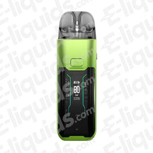 Vaporesso Luxe XR Max Apple Green Pod Kit with 80W power display, featuring iconic green design and compact build for portability.