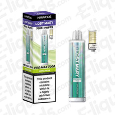 Hawcos x Lost Mary Pro Max 7000 Legal Big Puff Disposable Vape Apple Pear