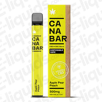 apple pear peach canabar cbd disposable vape