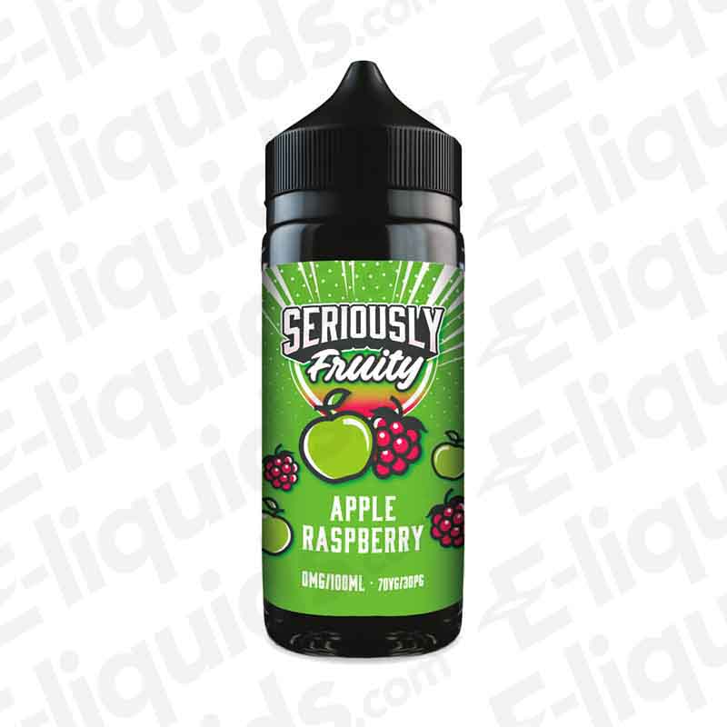 Apple Raspberry Seriously Fruity Shortfill E-liquid by Doozy Vape Co - 120ml bottle with 70VG/30PG ratio, for sub ohm vaping.