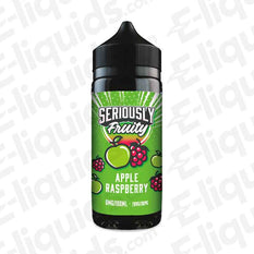 Apple Raspberry Seriously Fruity Shortfill E-liquid by Doozy Vape Co - 120ml bottle with 70VG/30PG ratio, for sub ohm vaping.