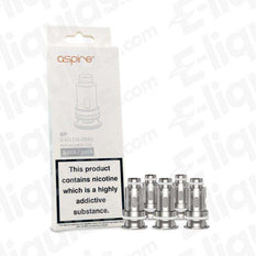 Aspire BP Replacement Vape Coils Pack (5pcs) for Aspire BP60 pod kit, suitable for mouth to lung or direct to lung vaping.