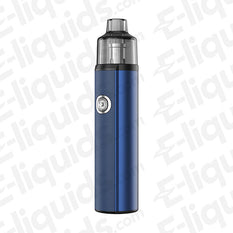Aspire BP Stik Vape Pod Kit in blue with leather texture, designed for comfortable all-day vaping. Sleek and rugged design.