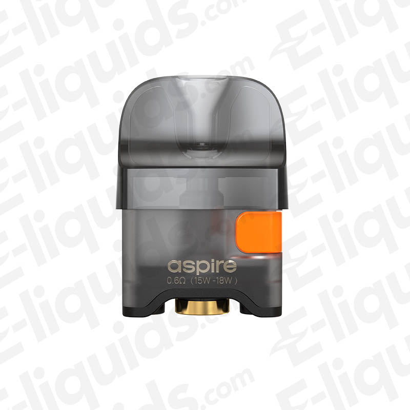 Aspire Flexus Pro Replacement Pod with orange detail, designed for easy bottom-filling and nicotine salt E-liquids.