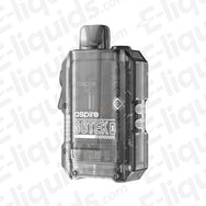 Aspire Gotek X Translucent Black Prefilled Pod Kit with compact, matchbox design for MTL and RDTL vaping, perfect for travel.