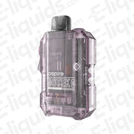 Aspire Gotek X Translucent Lavender Pod Kit with 650mAh battery for compact travel vaping.