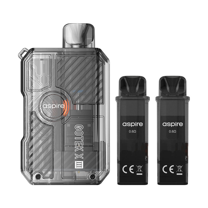 Aspire Gotek X3 Pod Kit | 1200mAh | 3 Modes | 7 Colours Aspire Gotek X3 Pod Kit | 1200mAh | 3 Modes | 7 Colours