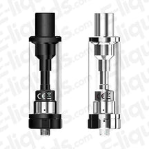 Aspire K2 Replacement Vape Tank in black and silver, designed for mouth-to-lung vaping with BVC coils.