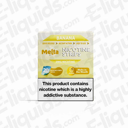 Melta 2mg Banana Flavoured Nicotine Strips