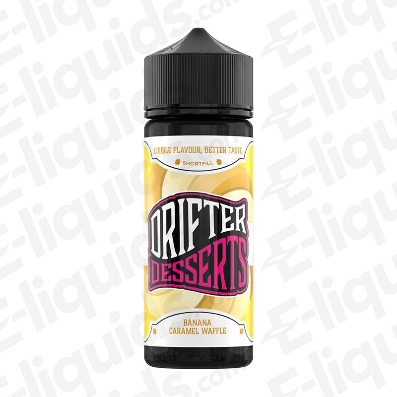waffle vape juice Drifter Banana Caramel Waffle Desserts 100ml Shortfill Vape Juice