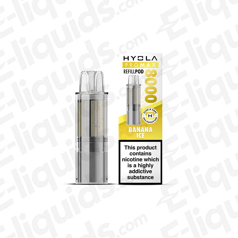 Hyola Pro Max 8000 Banana Ice 20mg Prefilled Pods