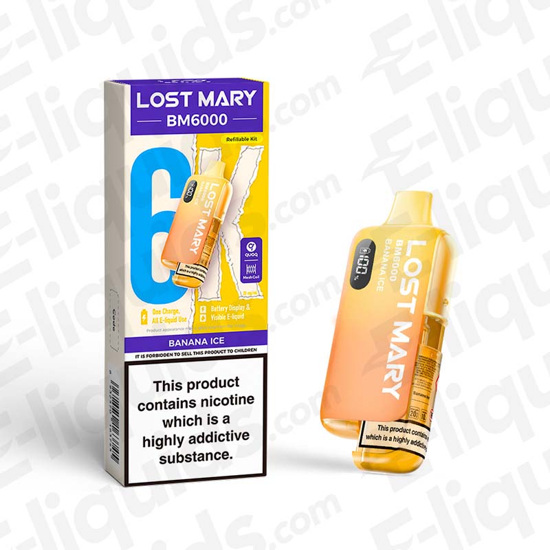 Lost Mary BM6000 20mg Prefilled Pod Kit Banana Ice