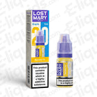 Lost Mary Nic Salt Vape Juice Banana Ice 20mg/ml 10ml bottle with packaging, ideal for Pod Kits, available in 21 flavors.