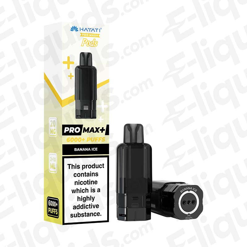 Hayati Pro Max+ Banana Ice 20mg Prefilled Pods
